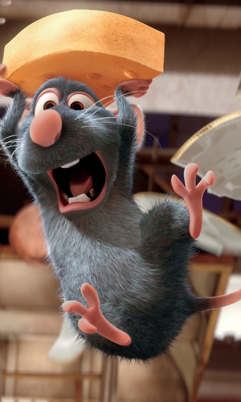 Крыса с сыром из Рататуя обои