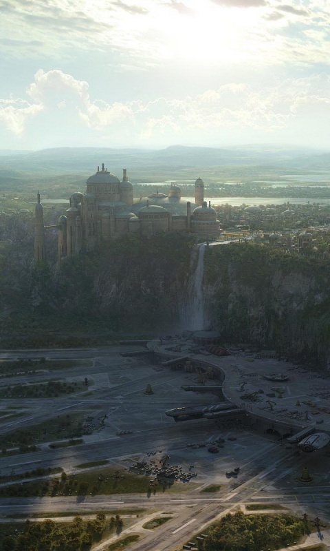 Космопорт в джунглях обои