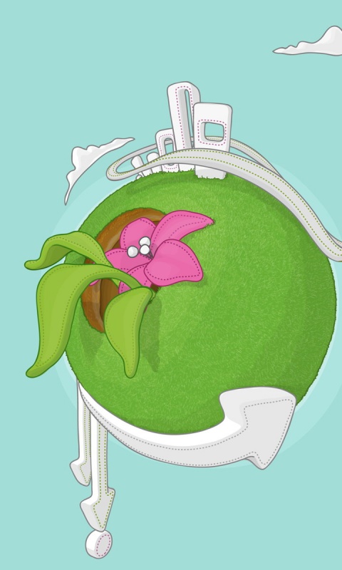 Зелёная планета обои