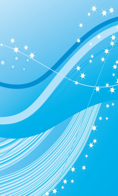 Голубые линие и белые блики обои