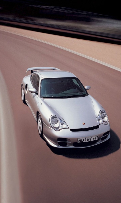 Порше на треке обои