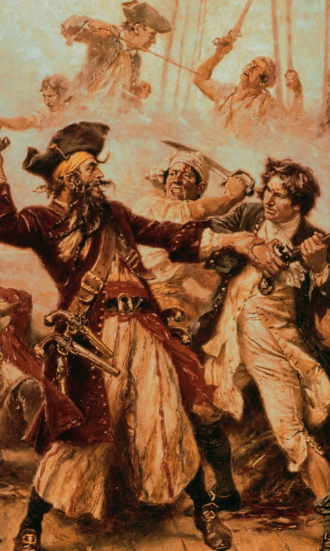 Бой с пиратами обои