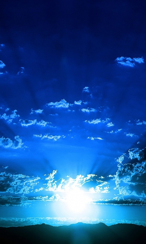 Восход в горах обои