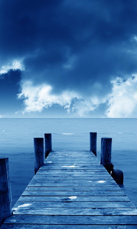 Деревянный причал обои