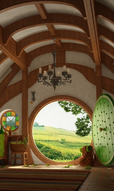 Дом хоббитов обои