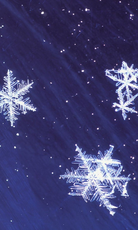 Снежинки обои
