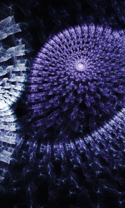 Светящаяся абстракция обои