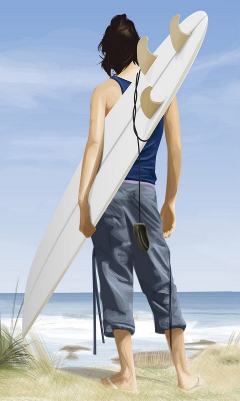 В ожидании волны обои