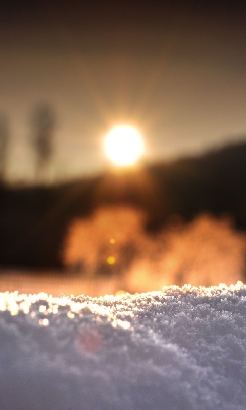 Размытый закат обои