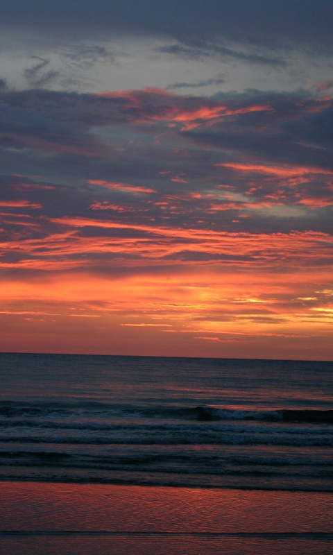 Закат на море обои