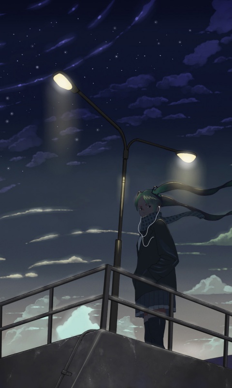 Под фонарем обои