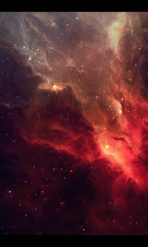 Красная туманность обои