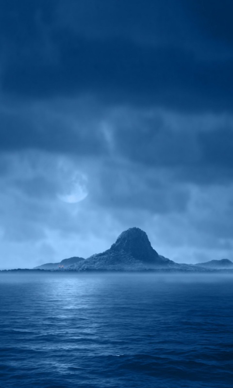 Ночной остров обои