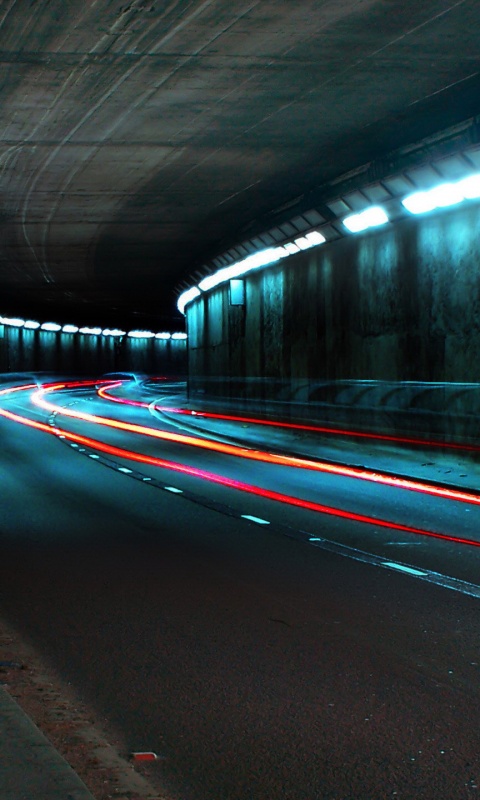 Огни в тоннеле обои