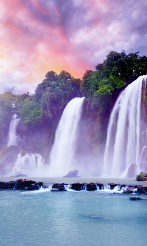 Водопады в джунглях обои