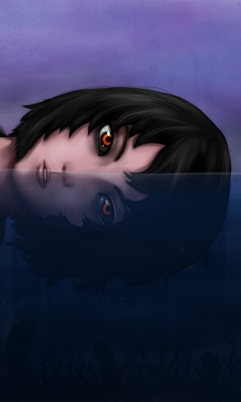 Девочка в воде обои