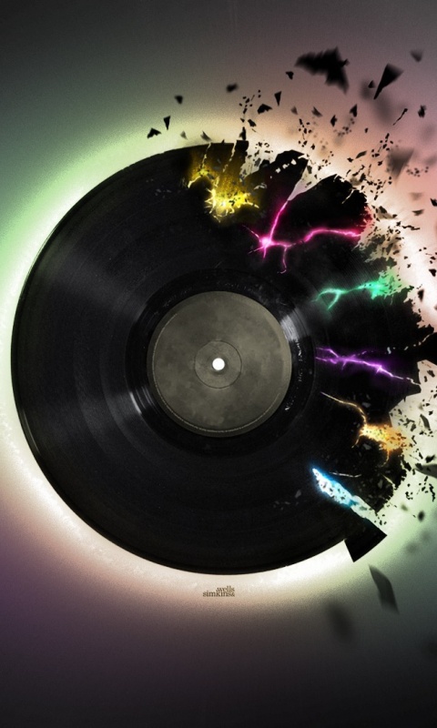 Разрывающийся винил обои