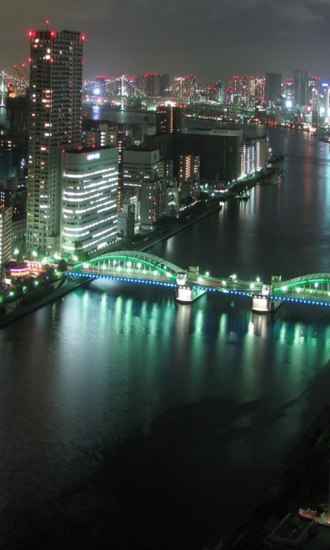 Панорама Токио обои