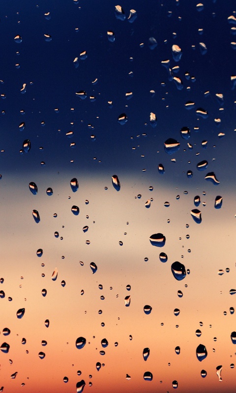 Капли на стекле обои