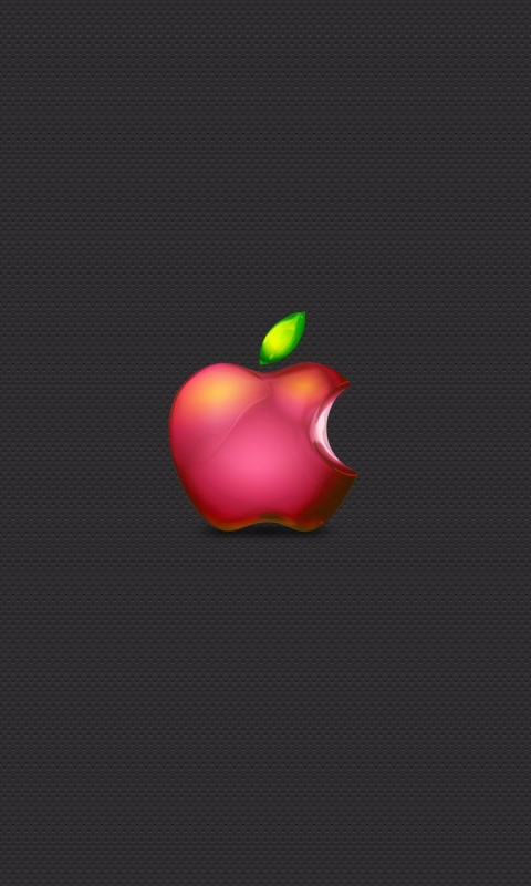 Реалистичный логотип Apple обои