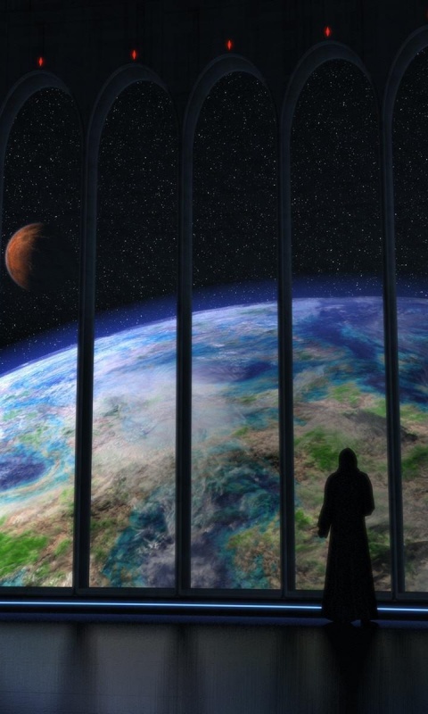 Вид на планету обои