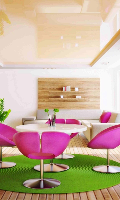 Дизайн гостиной обои