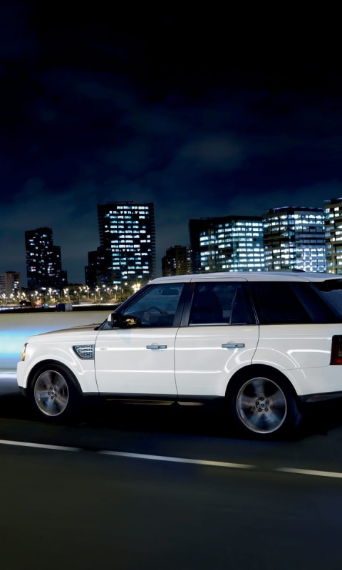 Белый Лэнд Ровер обои