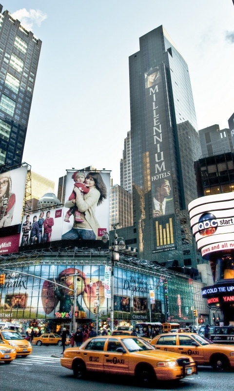 Улицы Нью-Йорка обои