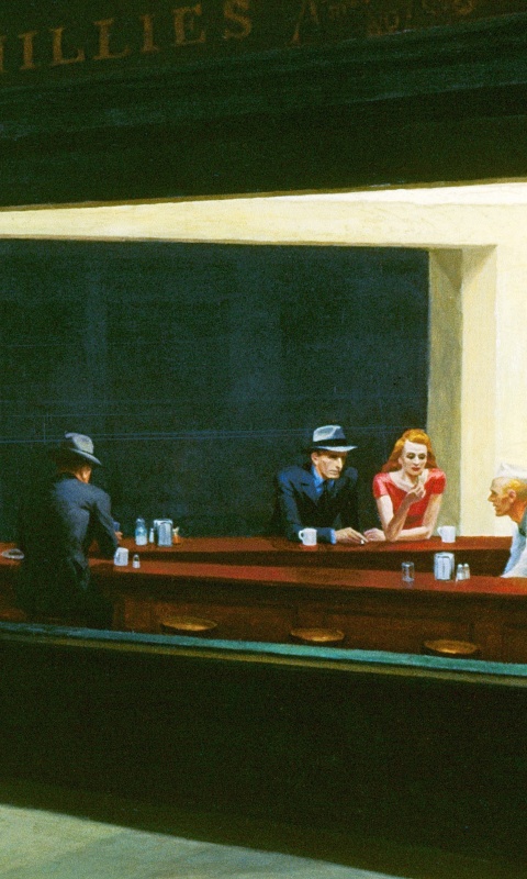 Ночное кафе обои