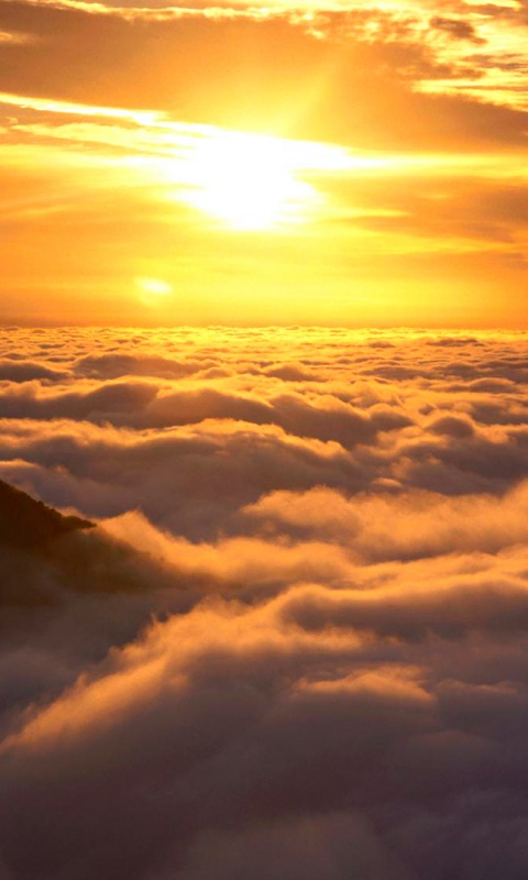 Горы выше облаков обои