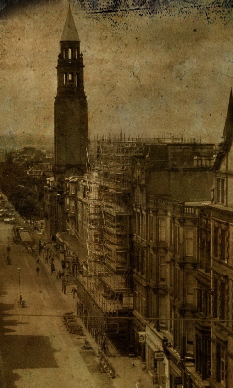 Старинное фото города обои
