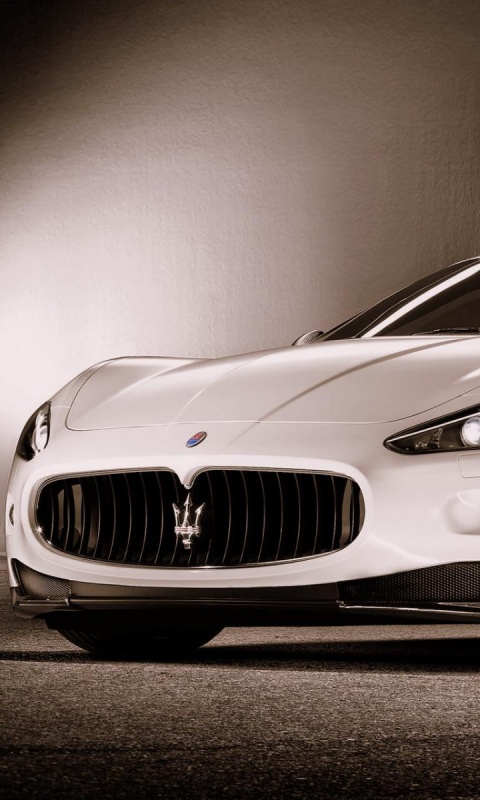 Белый Мазерати обои