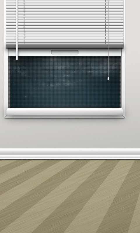 Полосатый пол и стечатое окно обои