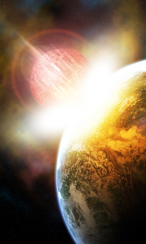 Восход за горизонтом обои