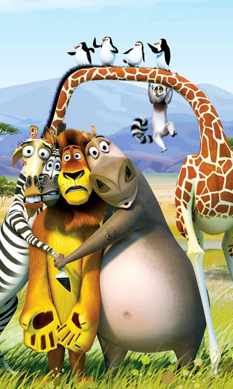 Герои мультфильма Мадагаскар обои