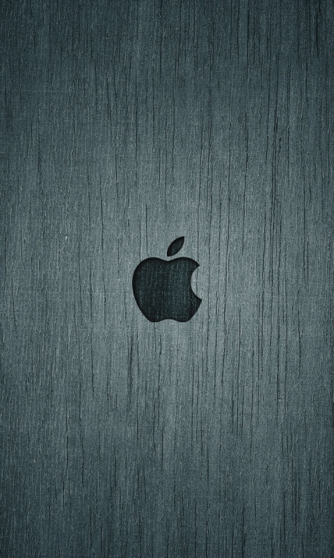 Логотип Apple на доске обои