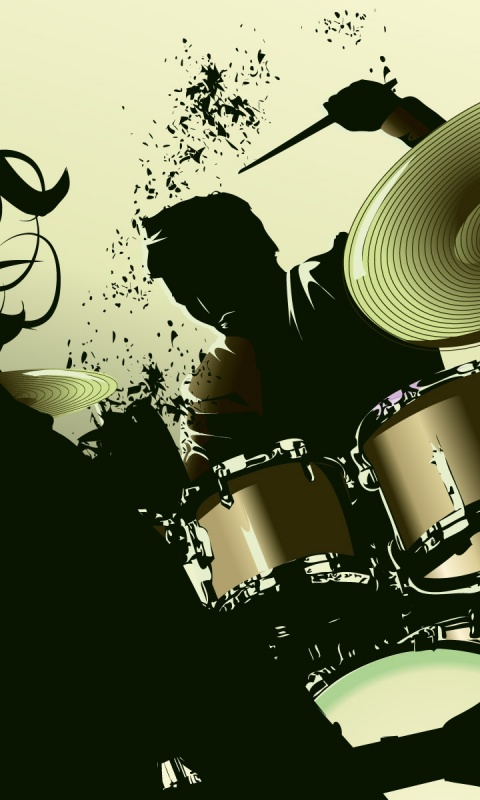 Барабанщик зажигает обои