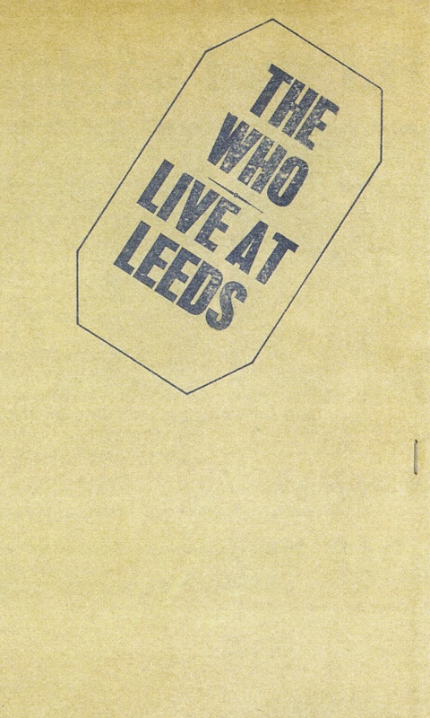 The who live at leeds обои