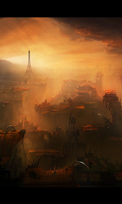 Постапокалиптический Париж обои