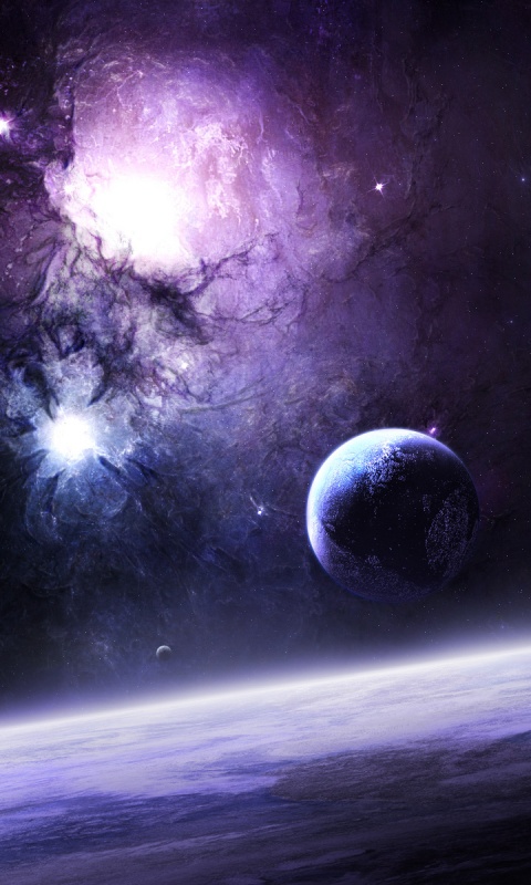 Черный космический туман обои