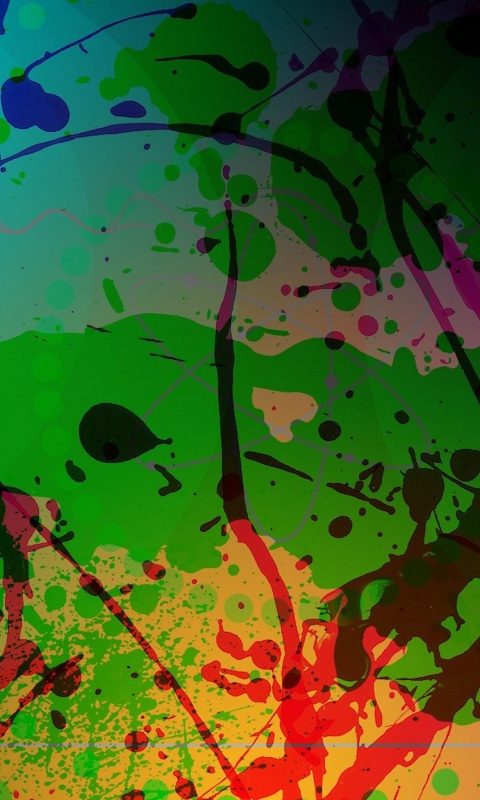 Пятна краски обои