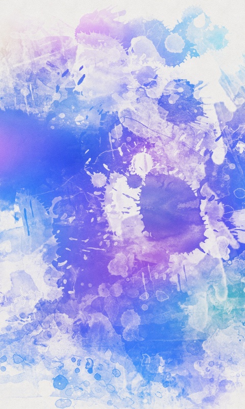 Синие и фиолетовые кляксы обои