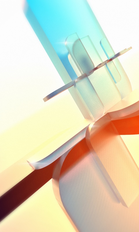 Абстракция из полупрозрачных фигур обои