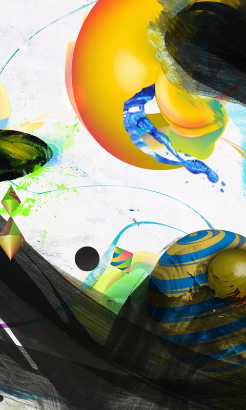 Абстракция из игрушек обои