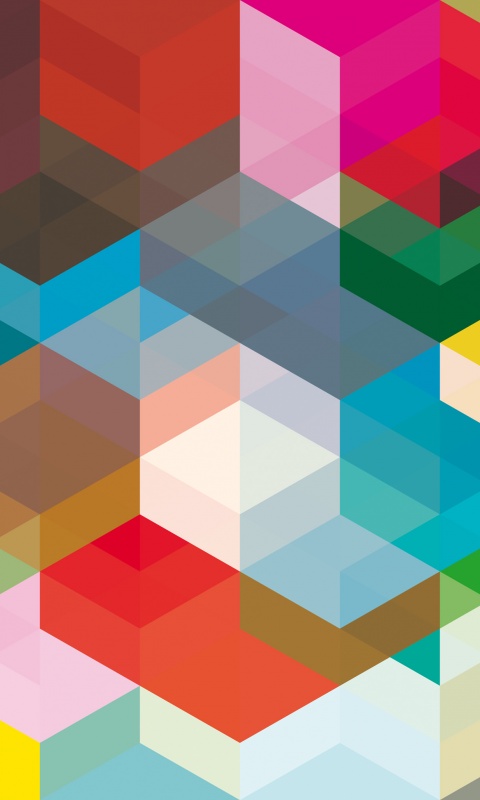 Разноцветные параллелограммы обои