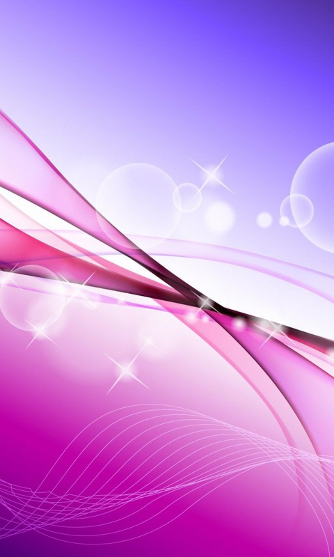 Лиловые волны обои