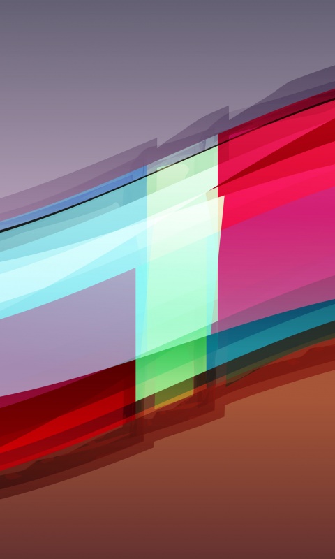 Волна из прозрасных цветных пластин обои