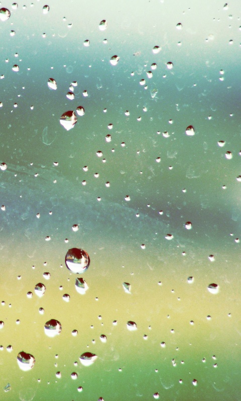 Капли на грязном стекле обои