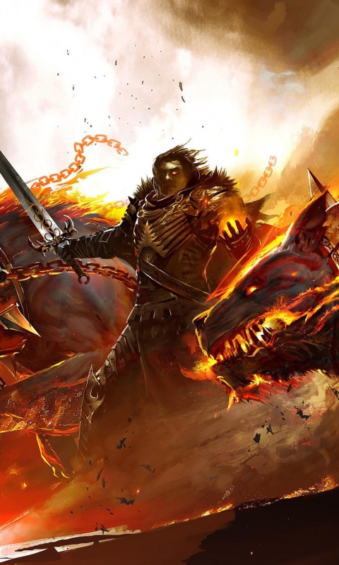 Темный рыцарь и гончие смерти обои