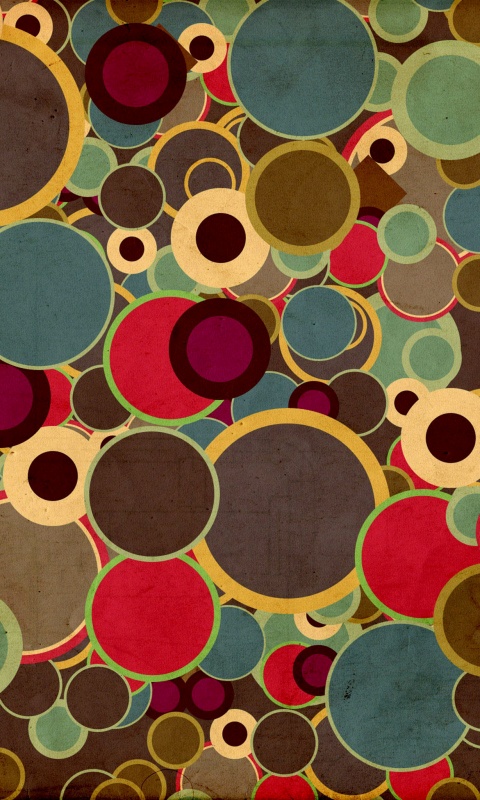 Цветные круги обои